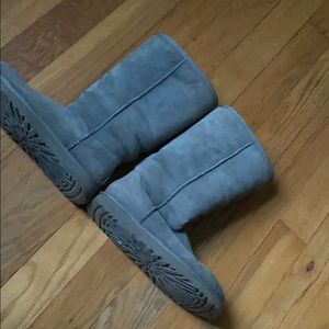 Grey tall uggs